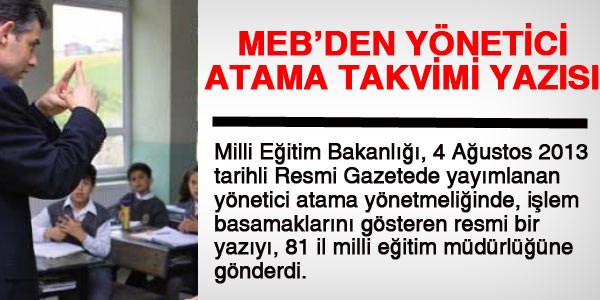 İşte MEB'in yönetici atama takvimi