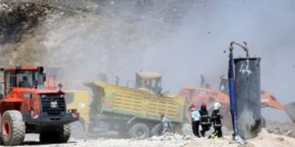 Katı atık depolama tesisinde yangın