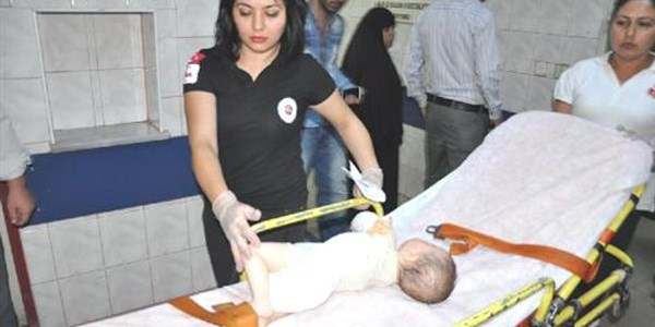 İklim bebek boş yanık ünitesi arandığı için bekletilmiş