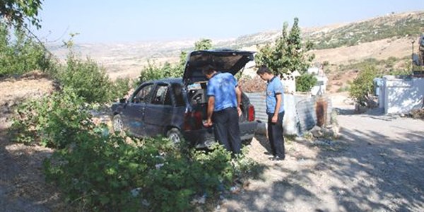 Besni'de gaz kaçıran otomobil paniğe neden oldu