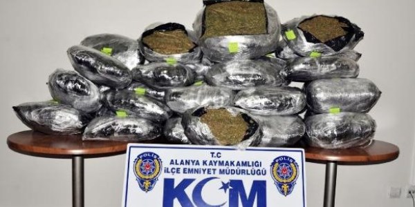 Bulgaristan plakalı otomobilden 79 kilo esrar çıktı