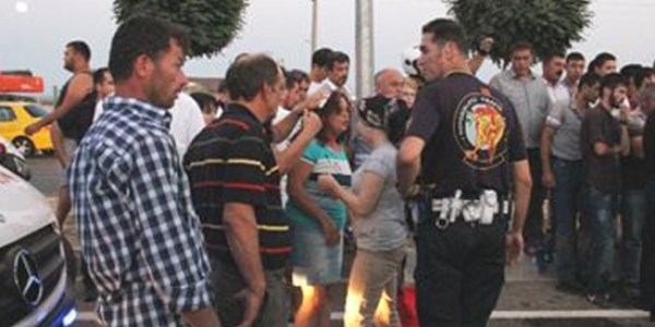 Kendi yarasını bırakıp, eşinin kurtarılmasını bekledi