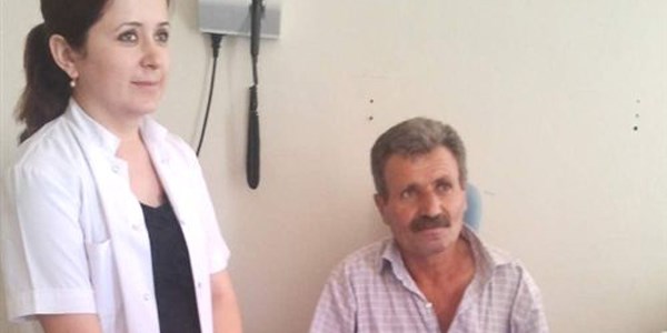 Siirt'te kulak kanseri bir hastaya doku tedavisi yapıldı