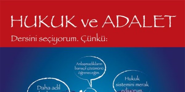 Hukuk ve adalet dersinin afişleri hazır