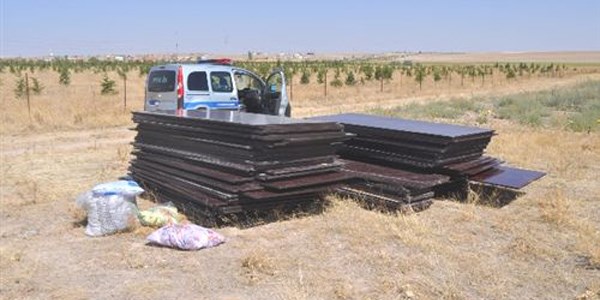 Cihanbeyli'de okul inşaatından hırsızlık
