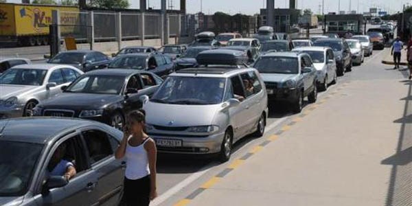 Kapıkulede sistem çöktü uzun araç kuyrukları oluştu