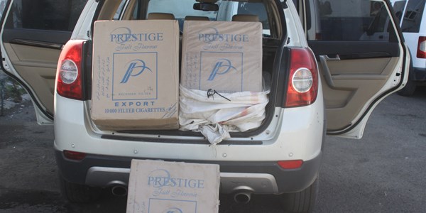 Kars'ta 9 bin paket ka�ak sigara ele ge�irildi