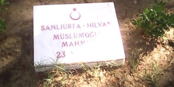 Çanakkale Şehitliğindeki Hilvanlı şehit
