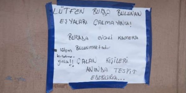 Hırsıza ilanlı tehdit