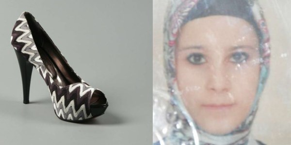 Topuklu ayakkab�s� hayat�na mal oldu