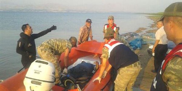 Malatya'da balıkçıların ağına ceset takıldı