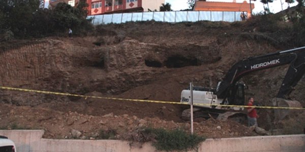 Samsun'da tarihi mezar kalıntıları bulundu