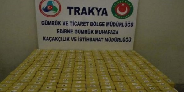 Kapıkule'de 101 kilo eroin ele geçirildi