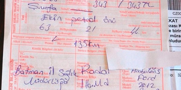 Batman'da ambulanslara ceza yağdı