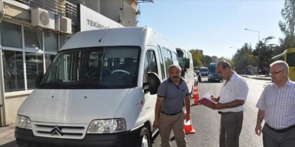 J plakalı öğrenci servis minibüsleri denetlendi