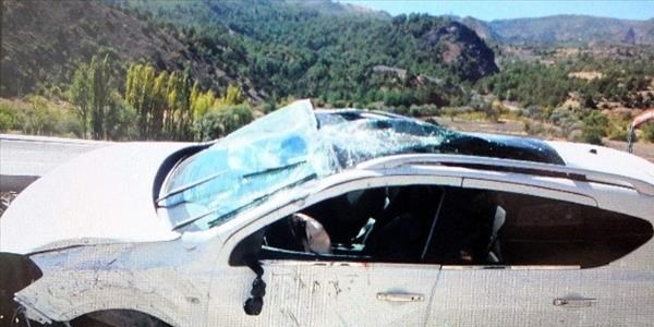 Koyulhisar'da kaza: 2 yaral