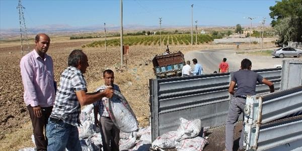 Samsat'ta kömür dağıtımı yapıldı