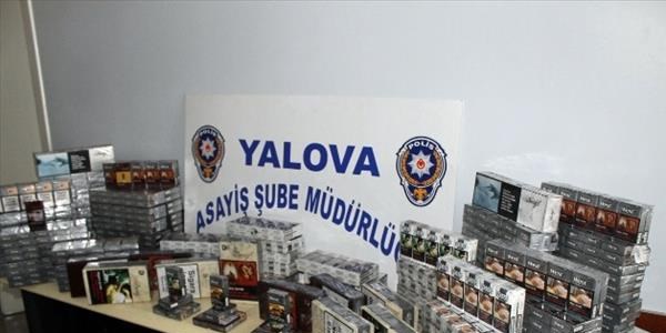 Polis sigara hırsızlarına göz açtırmadı