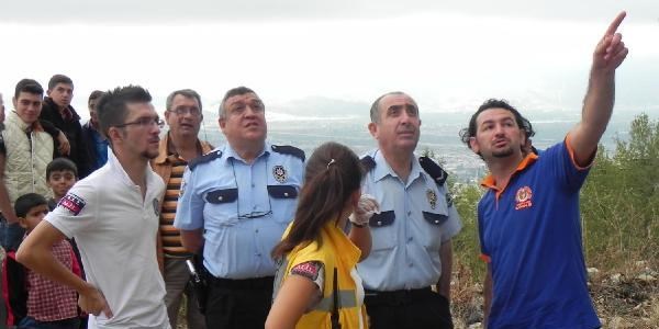 Sarkan teleferik halatı polisi alarma geçirdi