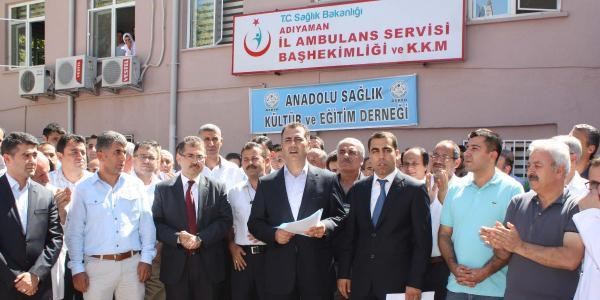 Adıyaman'da sağlık çalışanlarına şiddete kınama