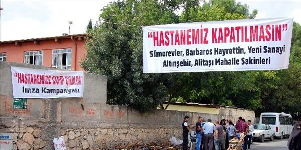 Mahalle sakinleri 'hastanemiz kapat�lmas�n' kampanyas� ba�latt�