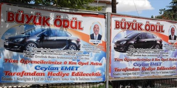 Hay�rsever i� adam�ndan ��rencilere pahal� jest