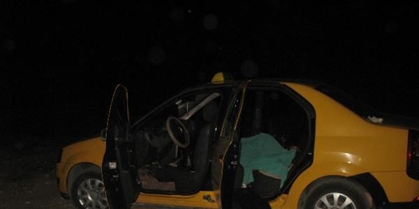 Taksi ofr otomobilinde l bulundu