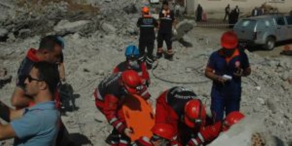 Muş'ta enkaz altı arama kurtarma tatbikatı
