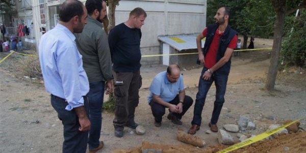 Kazı çalışmalarında top mermisi bulundu