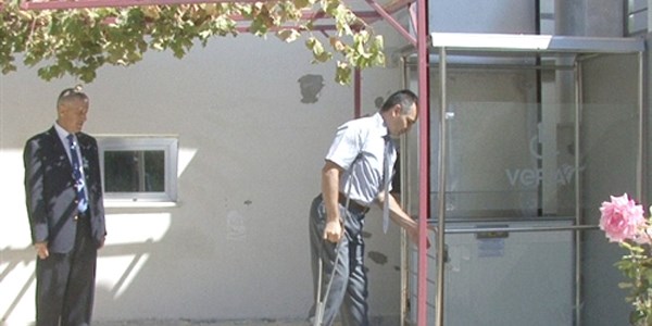 Aksaray SGK'da engelleri kald�ran asans�r