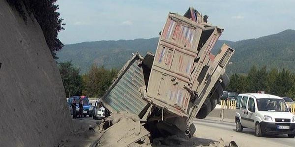 Bolu Da'nda kamyon kazas: 1 yaral