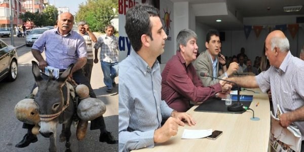 Ak Parti �n�nde e�ekli eyleme polis engeli
