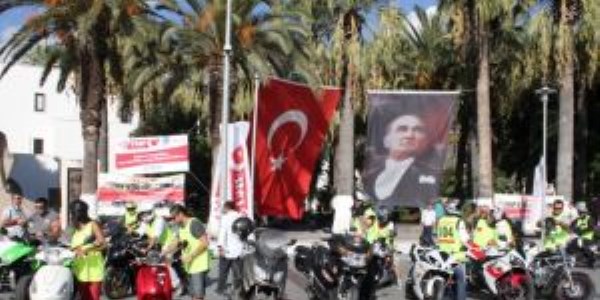 Organ bağışına motosikletli destek