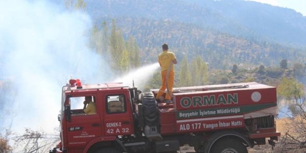 Çay demlemek isterken ormanı yakıyordu