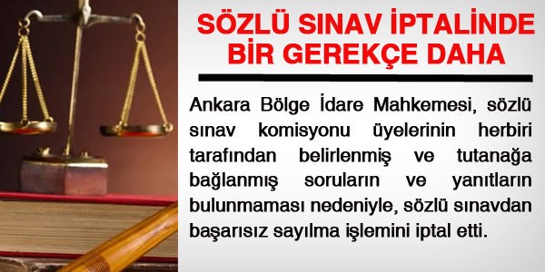 Sözlü sınav iptaline bir gerekçe daha...