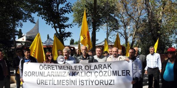 Gaziantep'te öğretmenlerden eylem