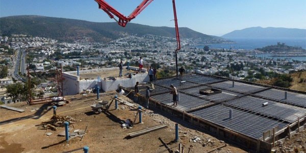 Göktepe su depolarının üst tabliyeleri yenileniyor