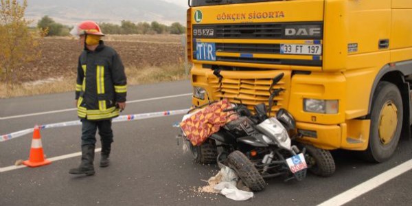 TIR engelli motosikletini bi�ti