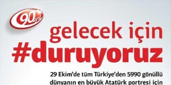 Dünyanın en büyük Atatürk portresini oluşturacaklar