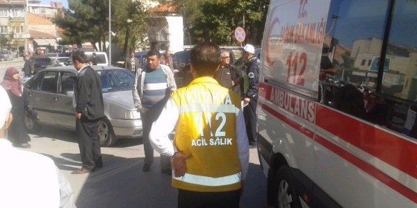 Kütahya'da trafik kazası: 1 yaralı