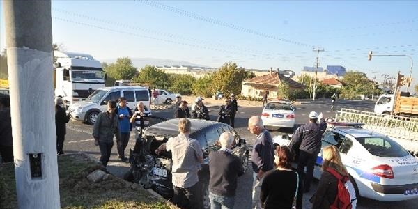 Nazilli'de trafik kazası; 1 yaralı