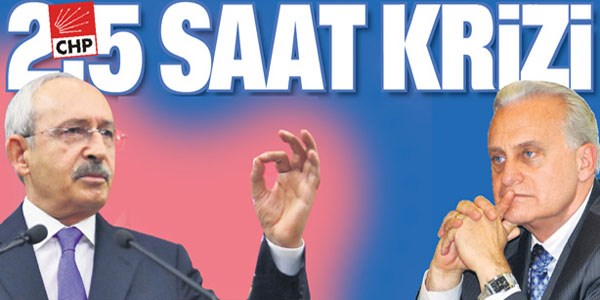 CHP'de 2.5 saat krizi