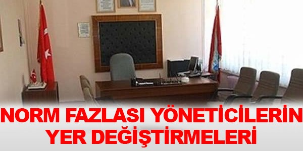 Norm fazlası yöneticilerin yer değiştirmeleri