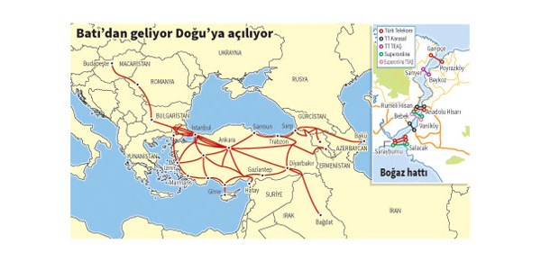 Boğaz'ın altı üstü 'fiber ağ' kaynıyor