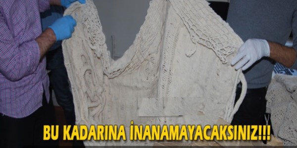 Dantellere emdirilmiş uyuşturucu ele geçirildi