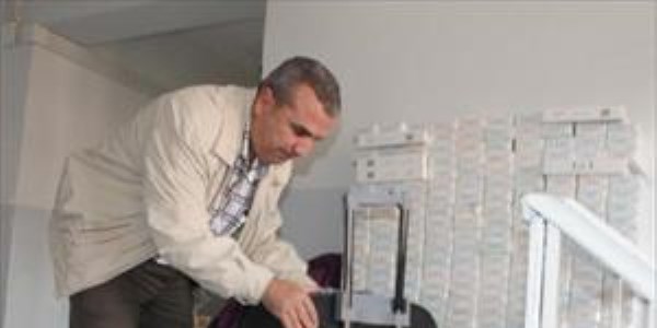 İslahiye'de otobüsde 1450 paket kaçak sigara ele geçti