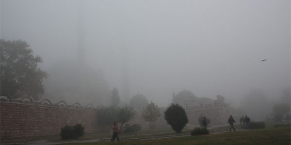 Edirne'de yoğun sis