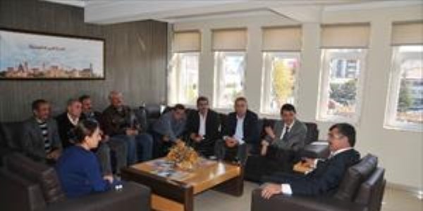 Belediye �� Sendikas�ndan Ba�kan Akdo�an'a ziyaret