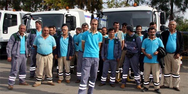 Taşeron işçiler kontak kapattı