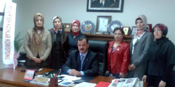 Memur-Sen'li kad�nlardan Orman ��letme M�d�rl���'ne ziyaret